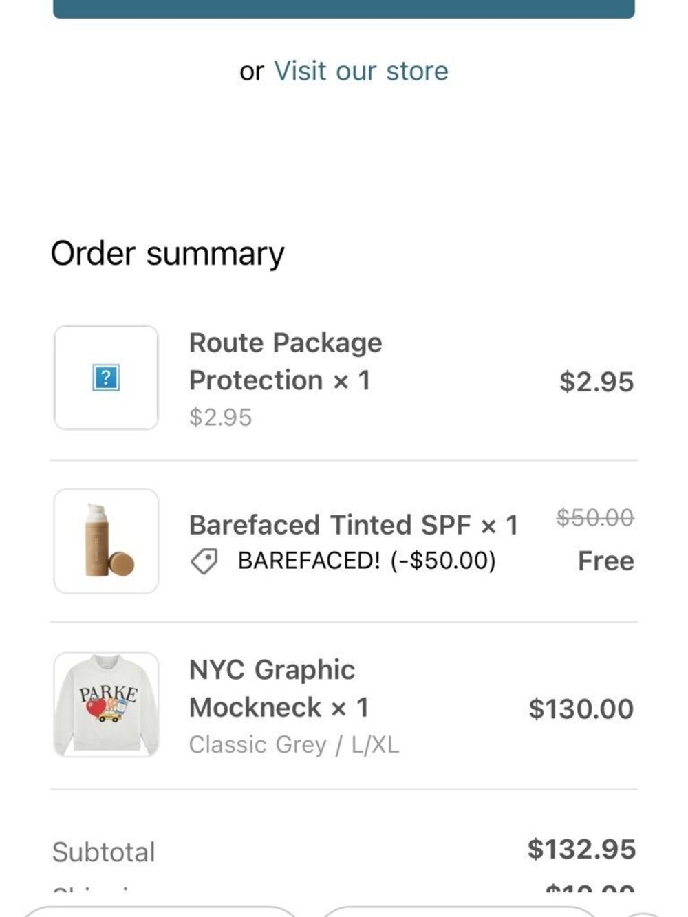 Parke NYC Graphic Fleece Mockneck - Gray - Size L/XL - Picture 9 of 9